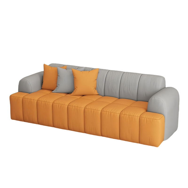 Kanesia, H 28,35 po x l 82,68 po x P 29,53 po, 2, Gris / Orange