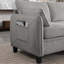 Canapé modulaire en chenille avec repose-pieds-743469947