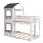 Hruni Kids Twin Over Twin Bunk Bed-1301831521