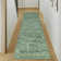 Tapis floral rétro vert