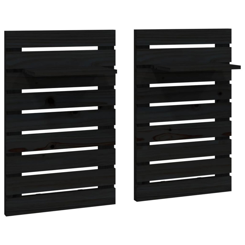 Dawes 2 Piece Pine Solid Wood, Black