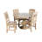 Arbnor Round Solid Wood Dining Table
