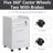 15.4'' Wide 3 -Drawer Mobile File Cabinet-727846771
