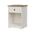 Ensemble de table de chevet 16 po avec station de charge, 1 tiroir et tablette ouverte l 16 po-129679435-132289272