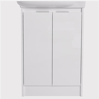 23" Freestanding Bathroom Vanity with Sink, Doors