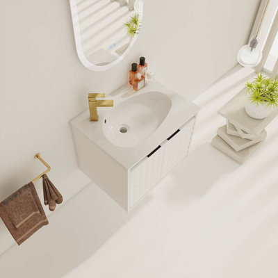 Meuble-lavabo mural 24 po avec lavabo