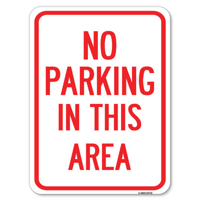 No Parking In This Area/23715