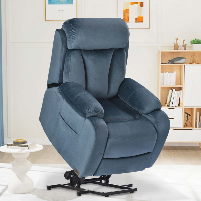 Fauteuil inclinable à télécommande électrique avec poches latérales et télécommande pour les personnes âgées et les petits espaces