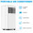 Quiet 3-in-1 8000 BTU Portable Air Conditioner with LCD Remote, Dehumidifier & Fan for 350 Sq. Ft, 24H Timer, Auto Defrost, Energy Efficient