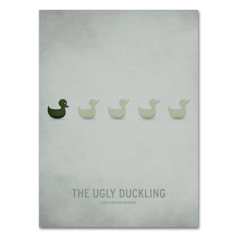 « stupide duckling », art sur toile, H 24 po x l 18 po x P 2 po