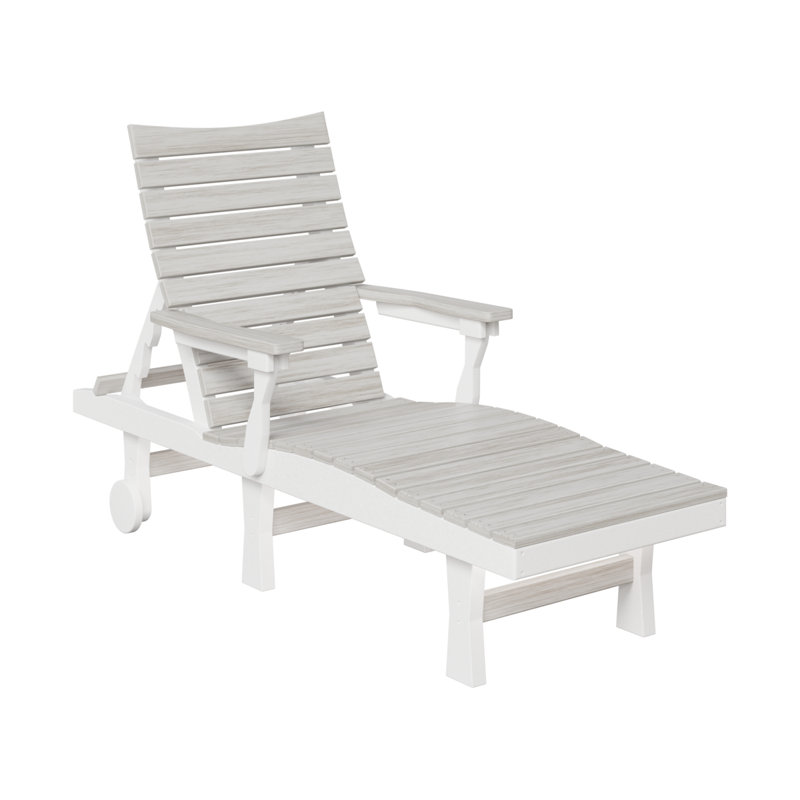 Chaise longue Berlin Gardens Bristol, Coquillage / Blanc