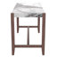 Ensemble de table de salle à manger 3 pièces à hauteur de comptoir pour 2 personnes, table de bar en faux marbre et 2 chaises rembourrées, ensemble de salle à manger moderne de style Mid-Century pour la salle à manger, cuisine de pub, petite place