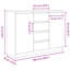 Sideboard With Drawers 100.5X35x76 Cm Engineered Wood-1406815759