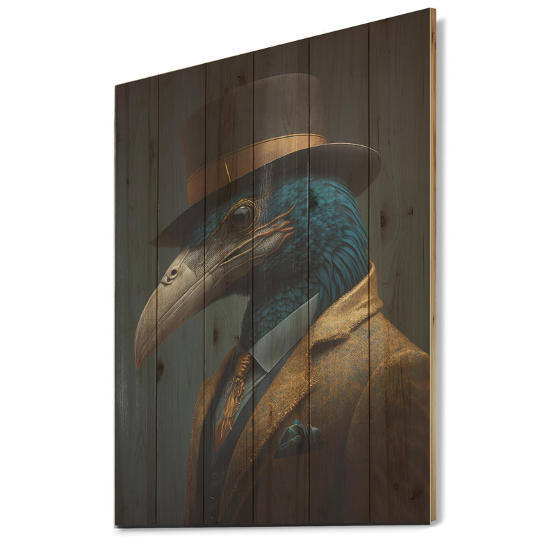 Mafia Eagle - Eagle Print on Wood, 40" H x 30" W x 1.5" D