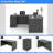 Bow Front L-Shaped Executive Desk With File Cabinet-1687212942