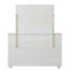 Commode 1 pièce à 6 tiroirs gris clair en acacia massif