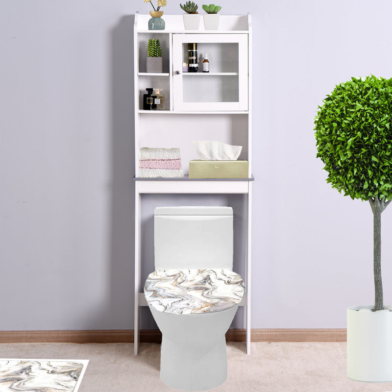 Rangement autoportant au-dessus de la toilette