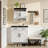Wall-Mounted Storage with Farmhouse Style for Bathroom, Kitchen, Laundry & Entryway