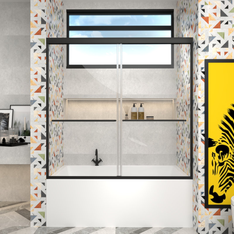 ImageYou Frameless Bifold Shower Door, 30"Wx72"H, Adjustable Width 30-31 3/8", Easy Installation with Magnetic Waterproof Seal
