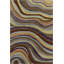 Tapis en laine touffeté à la main gris, vert, orange, mauve et bleu clair Ailey-1748500181