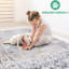 Tapis tissé 5X7 / gris tissé et collection - sans perte de teinture, teinture pour chambre à coucher, salon, salle à manger, bureau personnel, plancher de vestibule sans perte de poils