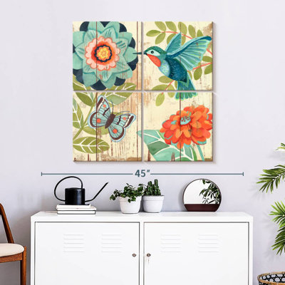 Brampt Hummingbird Botanical Aqua