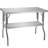 VEVOR Stainless Steel 48'' L x 24'' W x 33.5'' H Adjustable Work Table
