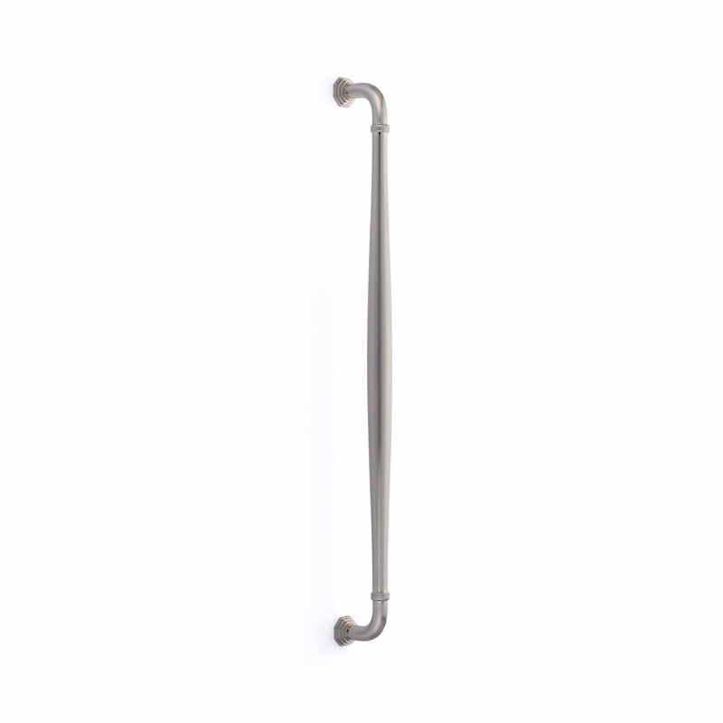 Poignée électroménager Emtek Blythe (fixation en surface dissimulée), Nickel satiné, 18 po d'un centre à l'autre