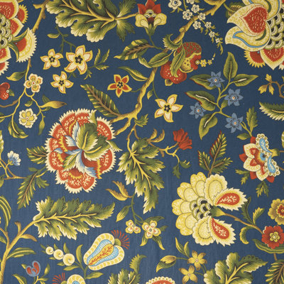 Waverly 60" Imperial Dress Jewel 100% Cotton Slub Digital Print Fabric, Cut By The Yard