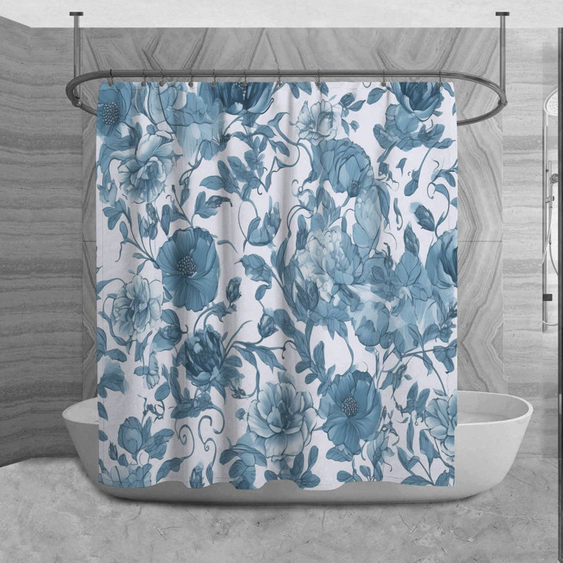 Carilynn Microfiber Shower Curtain, 93" H x 70" W