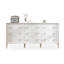 Armoire d'appoint en bois manufacturé blanc massif
