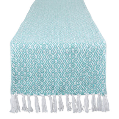 FRENCH BLUE MINI DIAMOND TABLE RUNNER 15X108