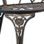 vidaXL Outdoor Patio Bench Garden Bench Furniture with Armrests Cast Aluminum-112395580