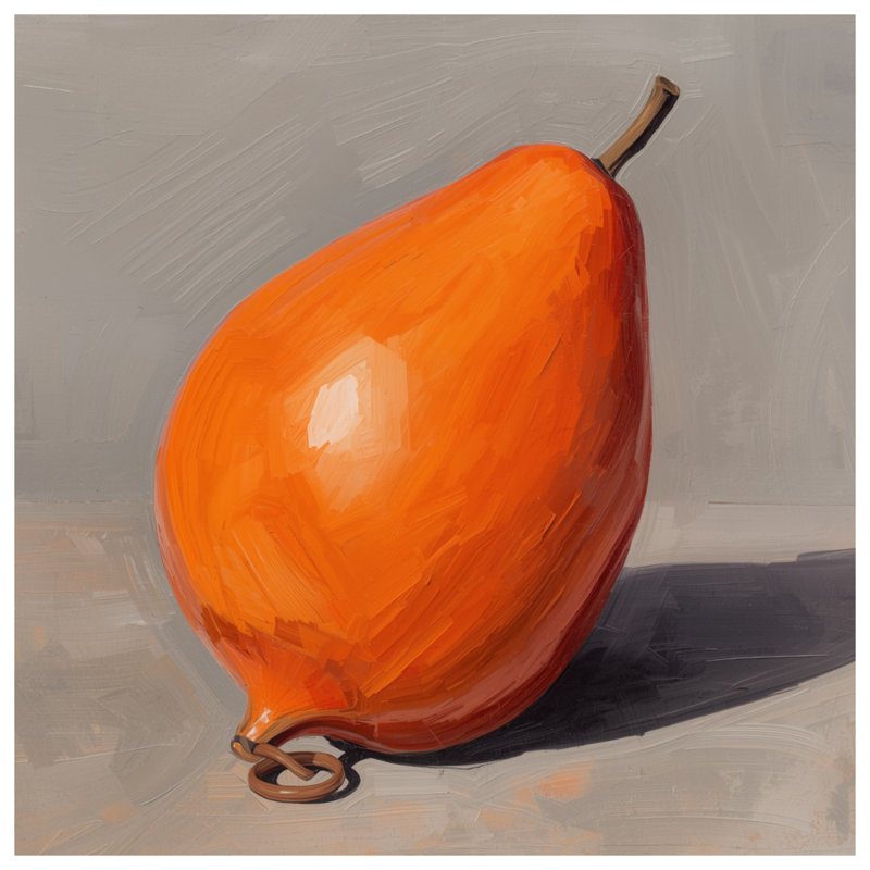 Housses de couette orange en forme de poire, Lit simple