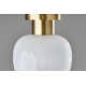 Tuscany Single Light Glass Semi Flush Mount