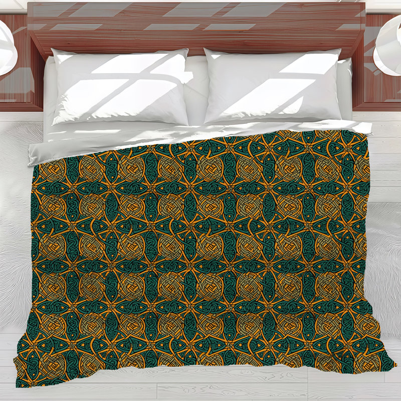 Celtic Styles Brown Comforter, Twin Comforter