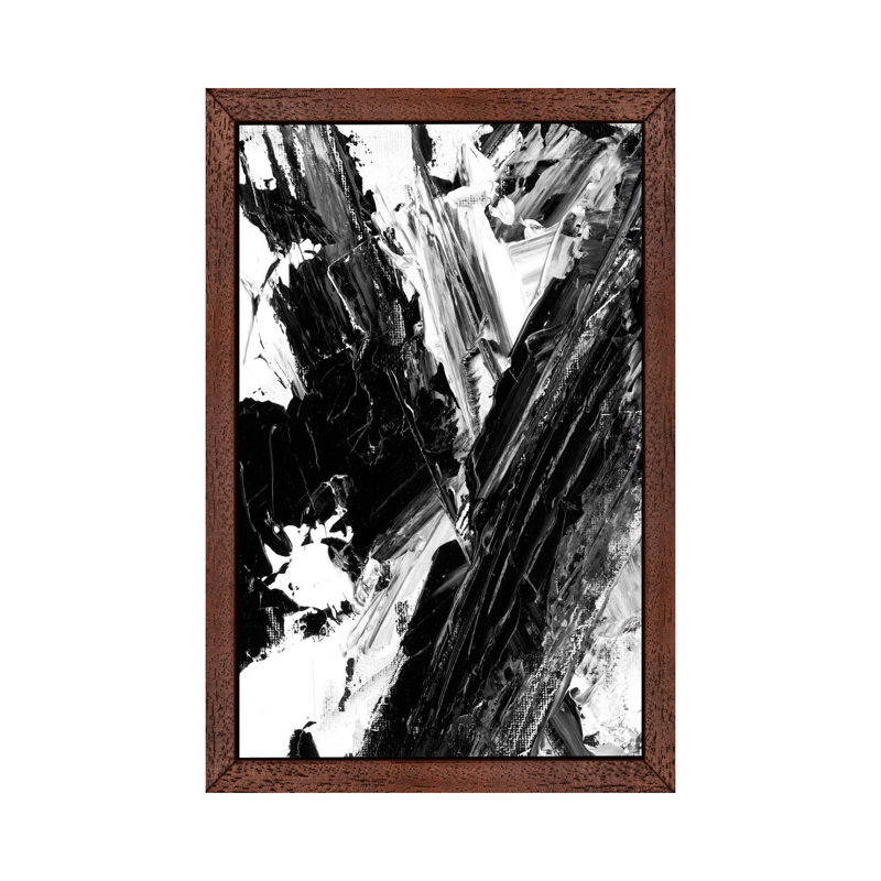 Sporadic II by Ethan Harper - Floater Frame Print on Canvas, 66.04cm H x 45.72cm W, Brown