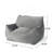 Allea Velveteen Bean Bag Chair With Armrests-499044662-499044660