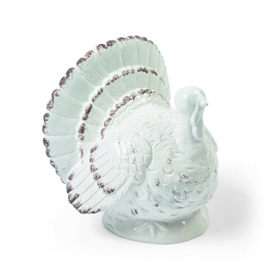 Gilded Harvest Ceramic Turkey