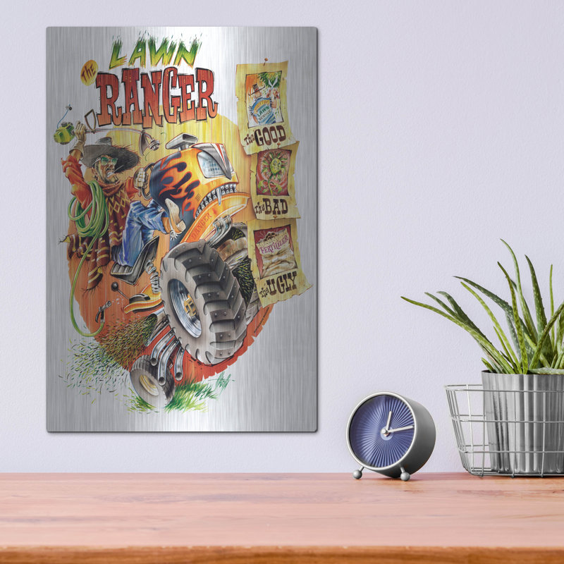 Art mural en métal «Lawn Ranger» par James Mazzotta Lark Manor ™, H 16 po x l 12 po
