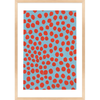 Orient Red On Blue Gray by Michela Sorrentino