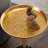 24.5” Gold Marble End Table, Adjustable Height, Modern Side Table With Anti-slip Base-1150667040