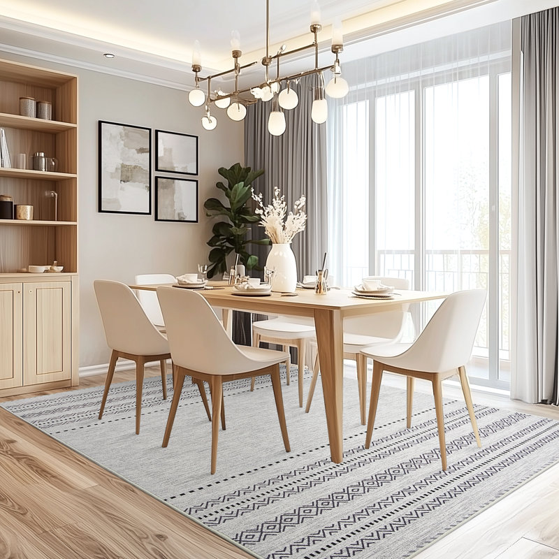 Tapis d'intérieur ultra-fin antidérapant Redenhalk, Rectangle 5 pi x 7 pi