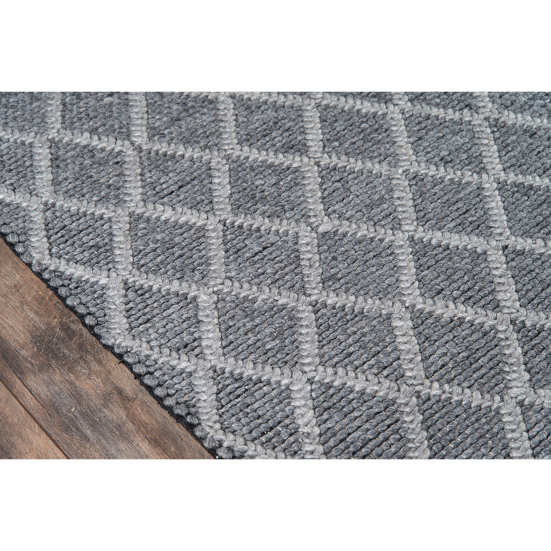 Charlla Viscose Geometric Indoor Rug, Rectangle 8'9" x 11'9"
