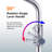Single Handle Cold Water Kitchen Faucet 10 Inch Swivel Spout Deck Mount In Polished Chrome