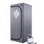 Full Size Portable - Personal Home Spa Escape Spot. Grey. 2.2L Steam Generator. 150F Max Temp. . Remote Controlled & Timed. Foldable Chair Included. Waterproof Fabric. Easy Assembly Storage. , Leak,