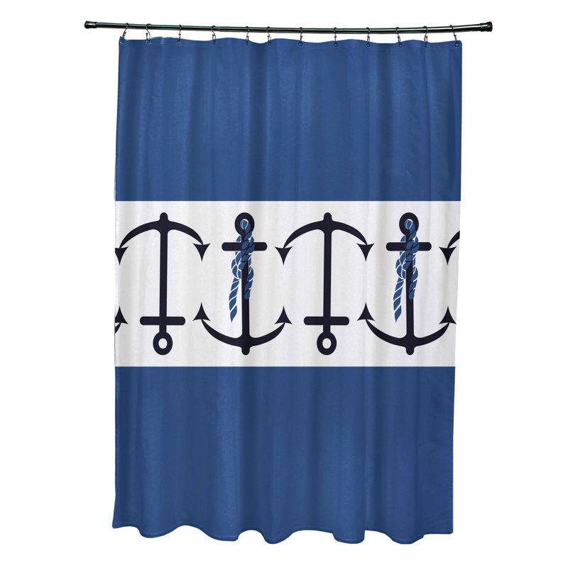 Rideau de douche Anchor, bleu