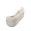Canapé modulaire blanc à 4 places avec tissu durable, structure en bois massif, coussin éponge haute densité et 4 coussins-413067340