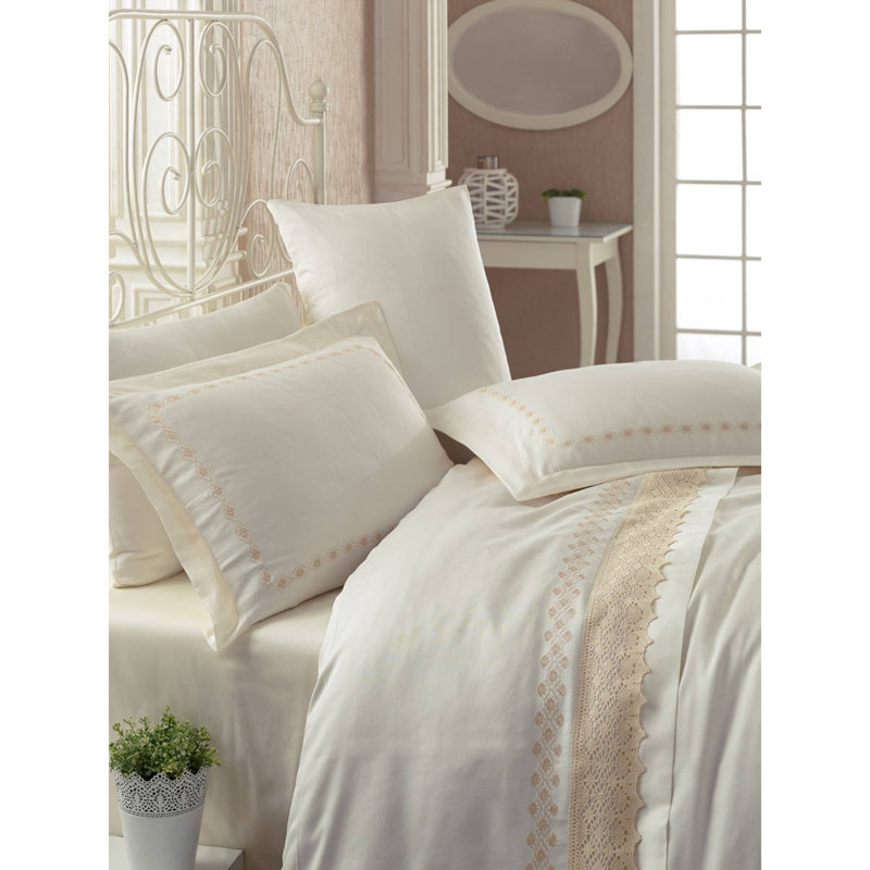 Ensemble de housse de couette 100% coton 4 pièces Estaline