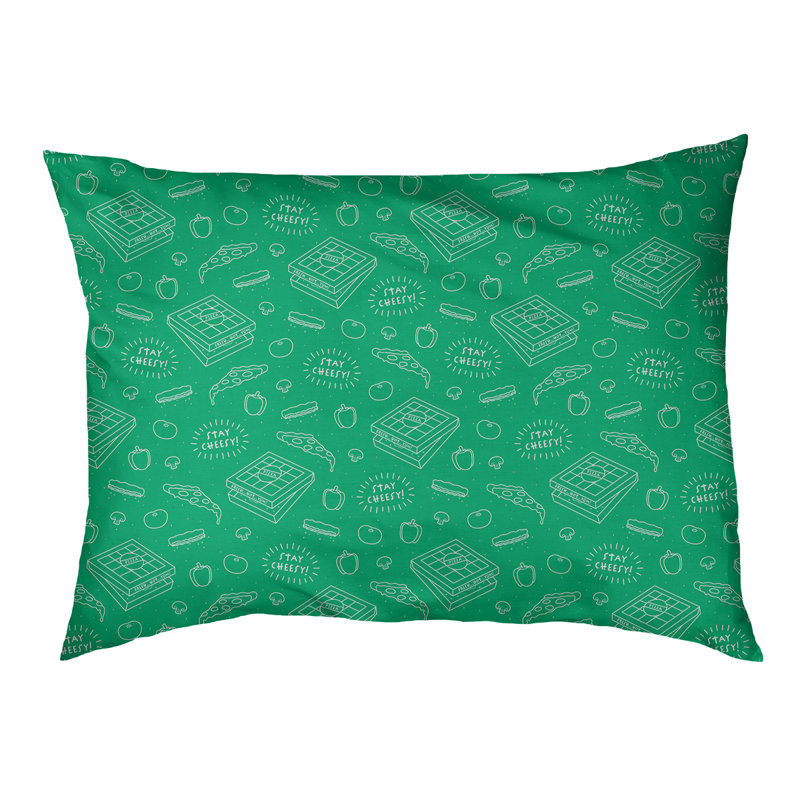 Coussin extérieur pizza Campion, Très grand (l 52 po x P 42 po x H 17 po), Vert clair